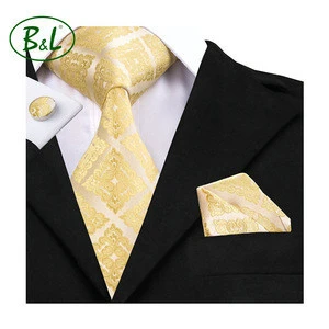 Mens Grey Paisley Floral Cravat Neckties Silk Ascot Pocket Square Set