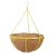 Import Metal Hanging Planter Basket with Coco Coir Liner 14 inch Round Wire Plant Holder with Chain Porch Decor Flower Pots Hanger from China
