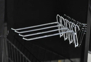 metal store display hooks for display stand