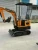 Import mini digger CE/EPA/EURO 5 China wholesale compact mini excavator 1 ton prices with thumb bucket for sale from China