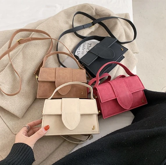 Mini Macaron Color Totes Bags Young Girls Crossbody Bag Top-handle Small Purse 2021 New Winter Cute Pure Color Shoulder Handbags