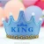 Import Mixed Color Non-woven Glowing King Princess Crown LED Birthday Party Hat from China
