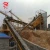 Mobile rubber conveyor belt conveyor with big hopper for copper concentrate