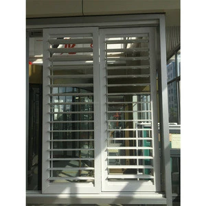 modern Commercial House AS2047 standard aluminum frame shutters jalousie windows soundproof glass louver window