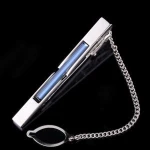 modern design mens suits crystal wedding copper chain tie bar clip