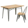 modern furniture japanese dining set 6 chairs and metal dinning table