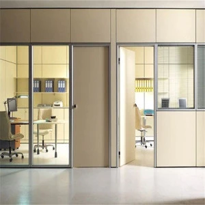 Modern glass partition glass aluminium office partition wall