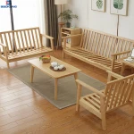 Modern Home Living Room Furniture Wooden Frame Fabric Sofa