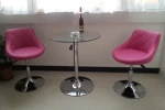 Modern Minimalist Casual Cafe Furniture Velvet Bar Counter Stool Home  Gold Metal High Bar Chairs For Bar Table Sale