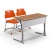 Import Modern School Classroom Desk And Chair Double Student Table from China