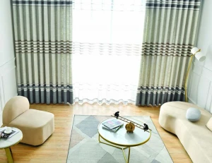 Modern Style Design Wholesales Living Room 100% Polyester Blackout Jacquard Fabric Curtains