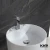 Import molded/cast artificial resin stone freestanding corner wash basin from China