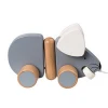 Mouse kids wooden dragging toys animal
