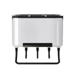 Multi-function wall-mounted hot selling plastic kitchen storage rack with hook kitchen tools storage holder knife spoon holder