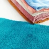 Multicolor super soft plush solid double side brushed polyester flannel fleece fabric