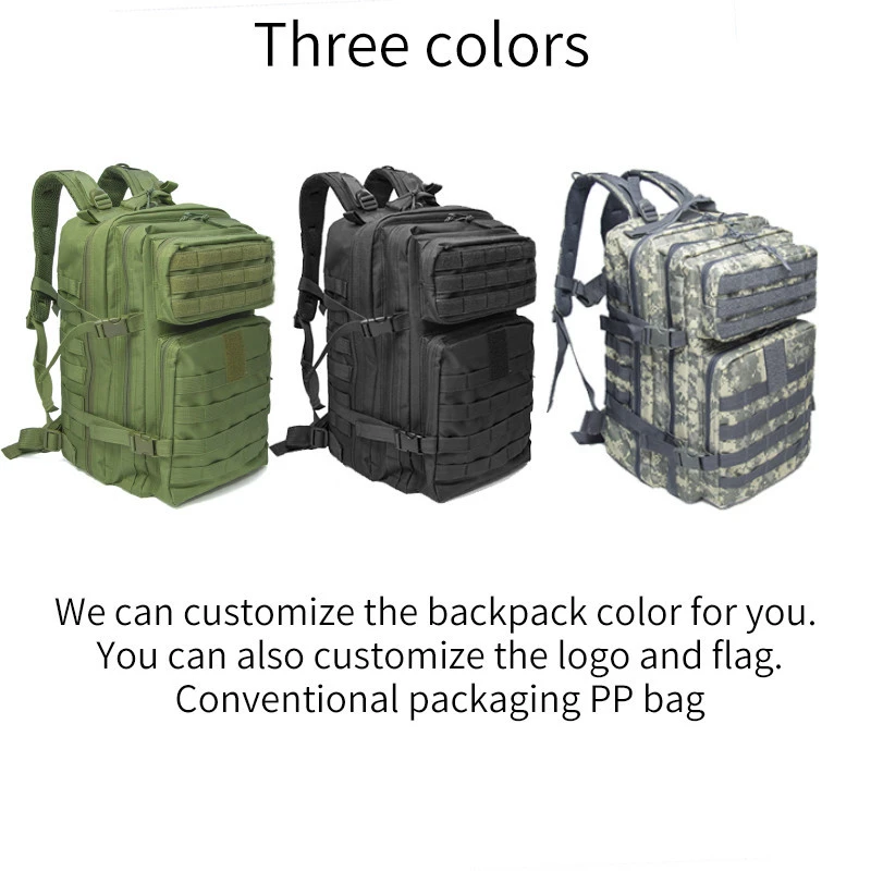 Multiple Color Selection Custom logo Oem nylon military Tactical Backpack