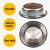 Import N04-0039 1 Cup/10OZ Wholesale Custom Dog Bowl Feeders Nonslip Pet Stainless Bowls from China
