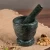 Import Natural Green Marble 4" Pestle and Mortar Set from Taiwan