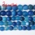 Import Natural matte Blue Stripes Agates Stone Beads natural black agates loose spacer beads from China