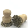 Natural Sisal Bristle Eco Friendly Wooden Bamboo Dish Kitchen Cleaning Brush