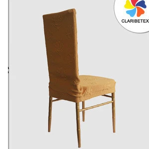 New 2016 Wholesale Light Brown Jacquard Half Twill Polyester Fabric Home Chair Cover