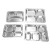 Import New arrivals 2020 silver rectangular stainless steel food tray plate for restaurant equipment from China
