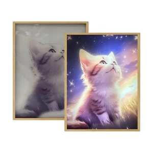 New design festival led plastic high quality picture of A5 size digital photo frame