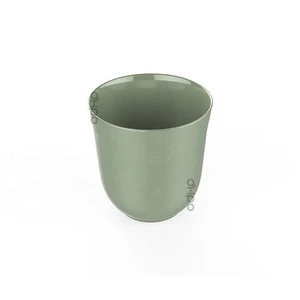 New design Lead & Cadmium-free glossy assorted color ceramic small tea cup without handle