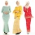 Import New Design Muslim Dress Front Ruffle Muslim Wear Long Sleeve Women Islamic Clothing Baju Kurung Batik from China