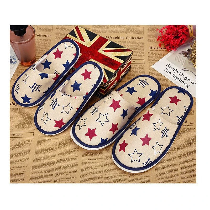 new design pattern hotel/spa/traveling slipper cotton and linen