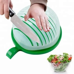 new design plastic salad maker salad cutter bowl