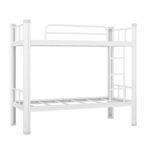 new design steel bed frame metal double decker bed iron bunk bed for sale