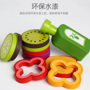 New fruit and vegetable salad toys play kitchen wooden toys children simulation intelligence development toys