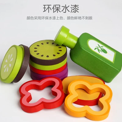 New fruit and vegetable salad toys play kitchen wooden toys children simulation intelligence development toys