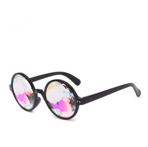 New ladies sunglasses 2020 multi - faceted crystal glass Mosaic kaleidoscope glasses fashion sunglasses female