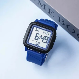 New minimalist style sports digital display square electronic watch with waterproof and high aesthetic value student watch