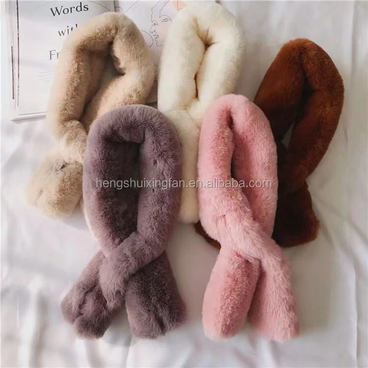 new Multi color faux rabbit fox mink fur scarf and shawl for women