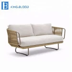 New product Outdoor furniture  Aluminum Garden Rope Sofa