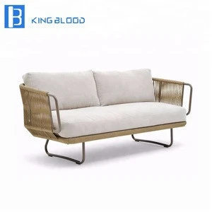 New product Outdoor furniture  Aluminum Garden Rope Sofa