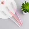 New style lady beauty face touch-up eyebrow blade shaper trimmer razor