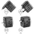 Import New universal International Travel Plug Adapter 18W Type-C 3 USB Wall Charger Outlet Euro US UK Adaptor from China