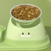 New Water Dispenser Bottle Food Feeder Green Pet Dog Bowls Luxury Pet Automatic Water and Feeding Bowl Sustainable Non Spill Cup