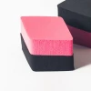 NEWPEPTIN 4pieces/bag black and roseo red rhombus cosmetic sponge powder puff