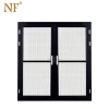 NF Aluminum  swing doors  with screen casement  China Manufactured Double  Doors Designs