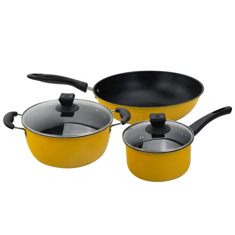 Non-stick steel  cookware sets FT-01719-B