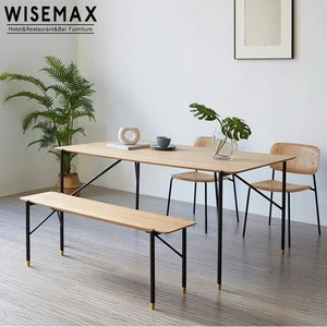 Nordic luxury modern wood dinning table dining table and chairs for living room restaurant