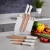 Import Nordic marble handle titanium kitchen knife accessory kitchen knives stainless steel gold kitchen knife set with acrylic holder from China