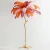 Import Nordic Ostrich Feather Floor Lamp Stand Light Copper Modern Interior Lighting Decor Home Floor Lights Luminaria Ostrich Feather from China