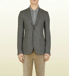 Notch lapel, 2 Buttons Slim Fit Mens blazer. made to measure suit