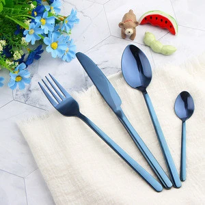 Novel stainless steel flatware supplier SS flatware sets in stock with box
